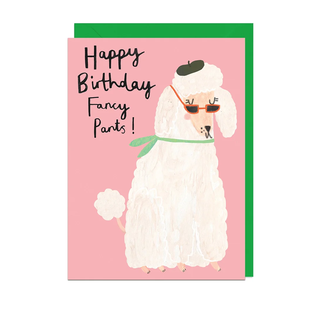 Happy Birthday Fancy Pants Dog Card