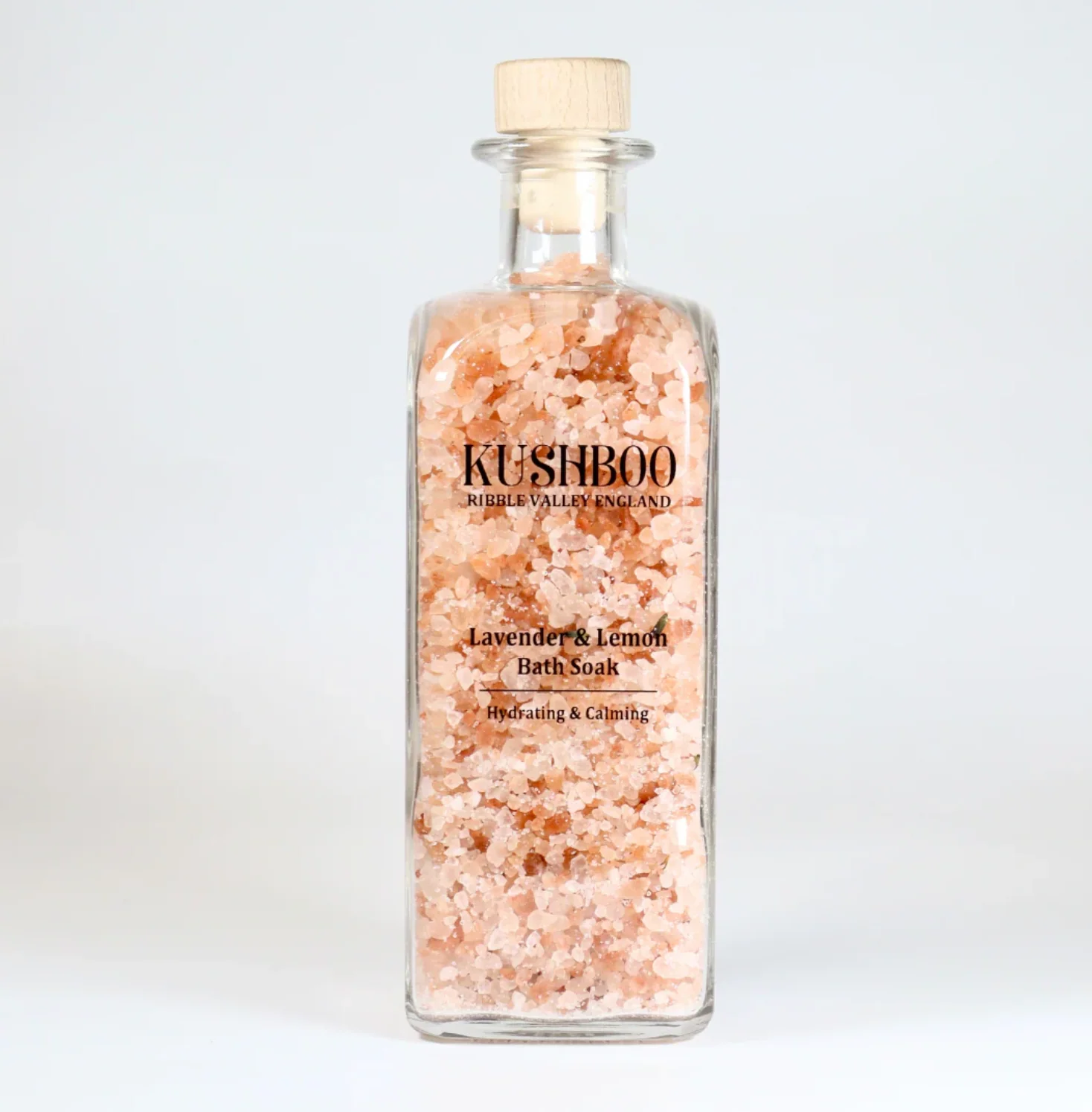 Kushboo Bath Salts - Lavender & Lemon - Large Bottle - Image 3