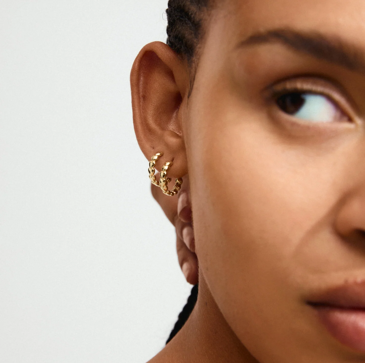 MAEVE hoop earrings gold-plated- 602512013 - Image 3