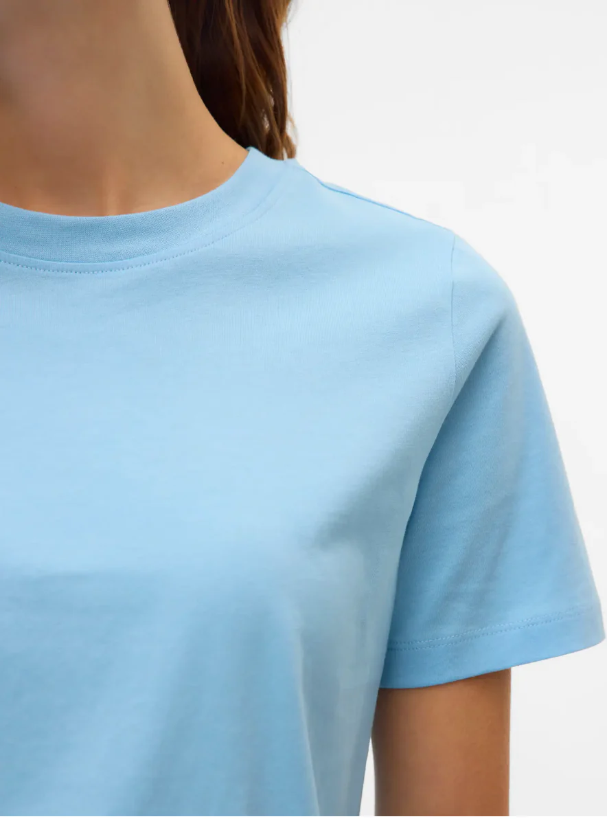 PAULINA Basic Tee in Airy Sky Blue - Image 5