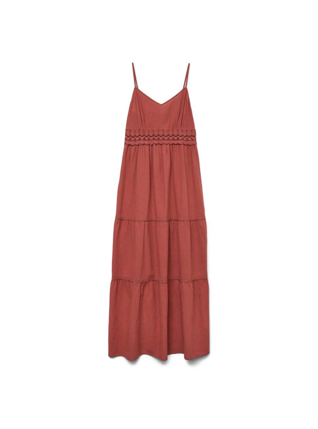 QUINCY Strappy Summer Dress in Orange Clay - Image 6