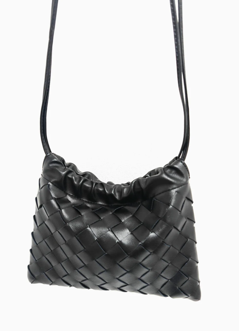 WYNNE Woven Essentials Bag with Strap - 3 Colours Available - Image 4